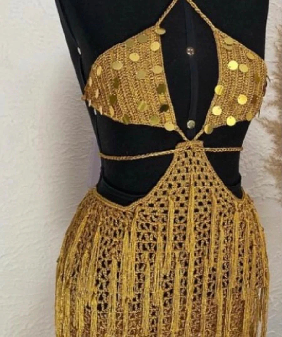 Vestido Sandra Crochet