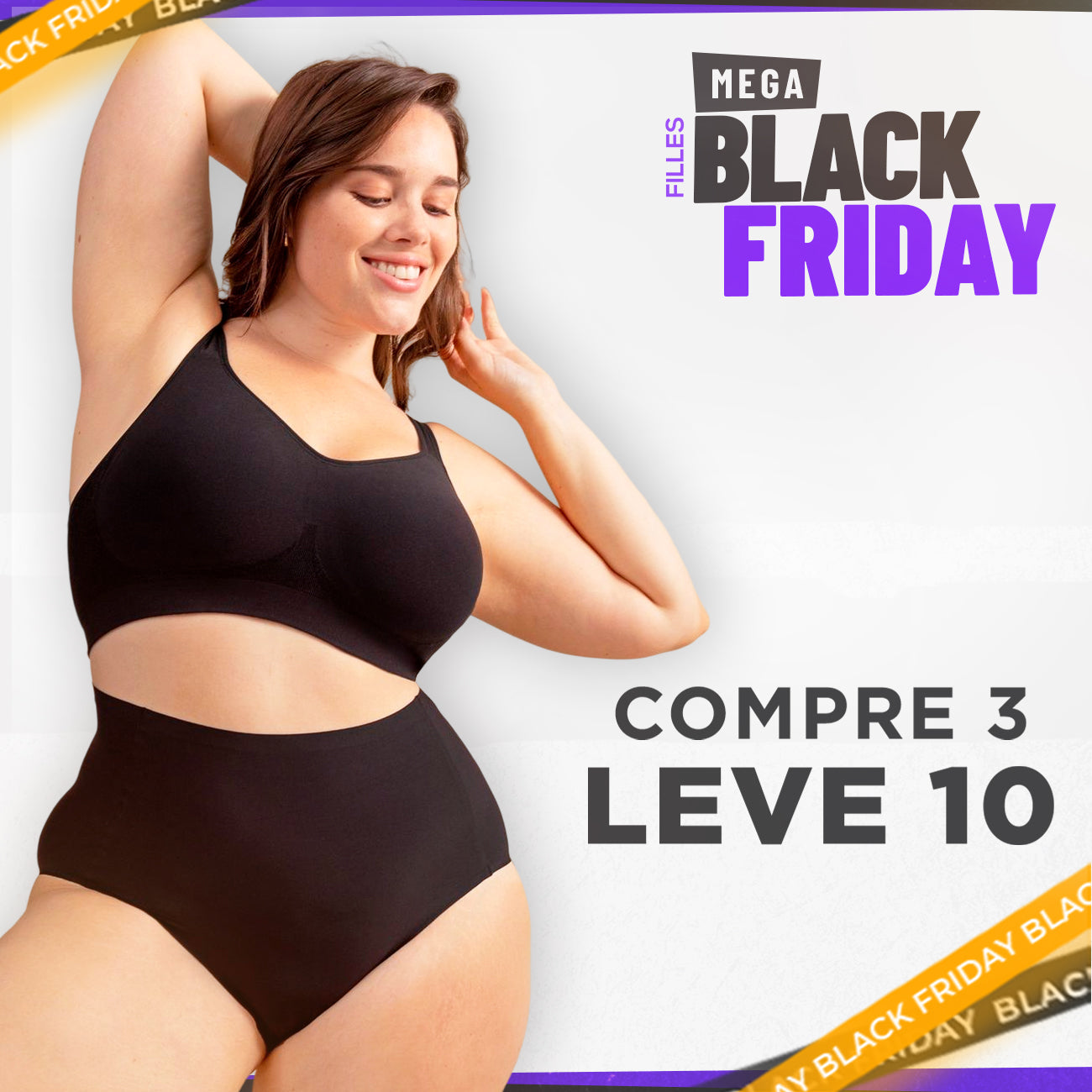 (Compre 6 Leve 10) Calcinha Premium Duplo Corte à Laser