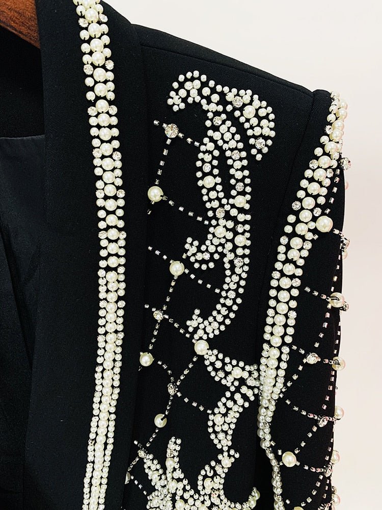 Blazer Tati Preto com Branco