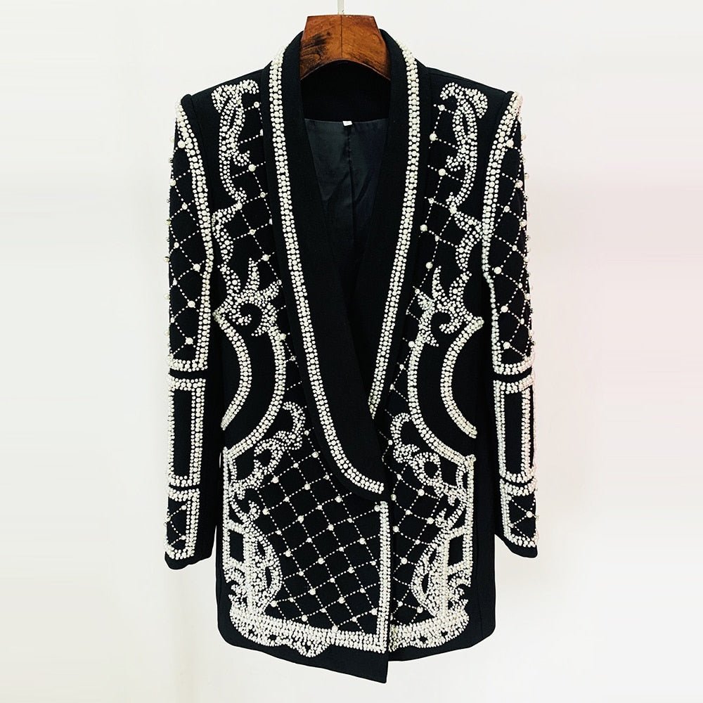 Blazer Tati Preto com Branco