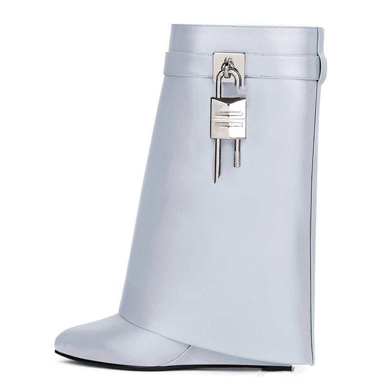 Bota Cano Médio Anabela