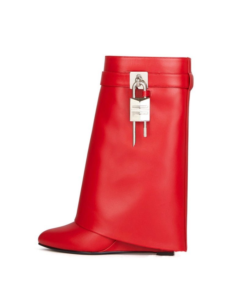 Bota Cano Médio Anabela