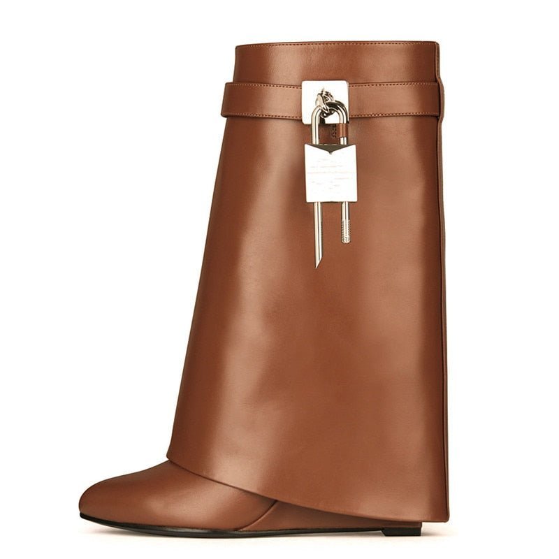 Bota Cano Médio Anabela