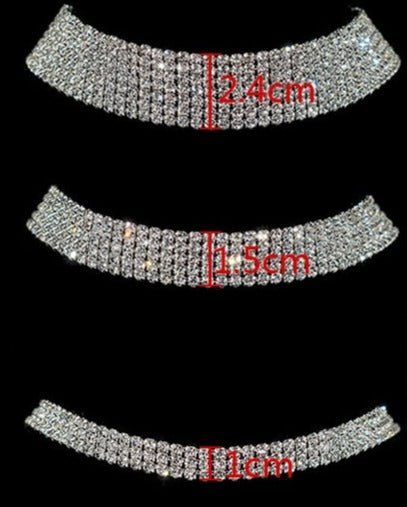 Gargantilha Chocker Strass Fina