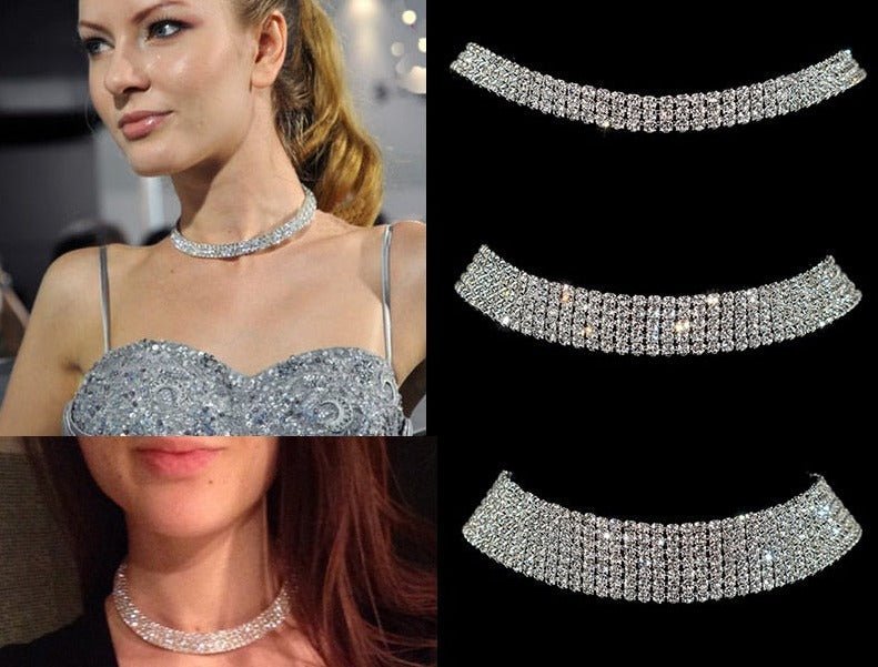 Gargantilha Chocker Strass Fina