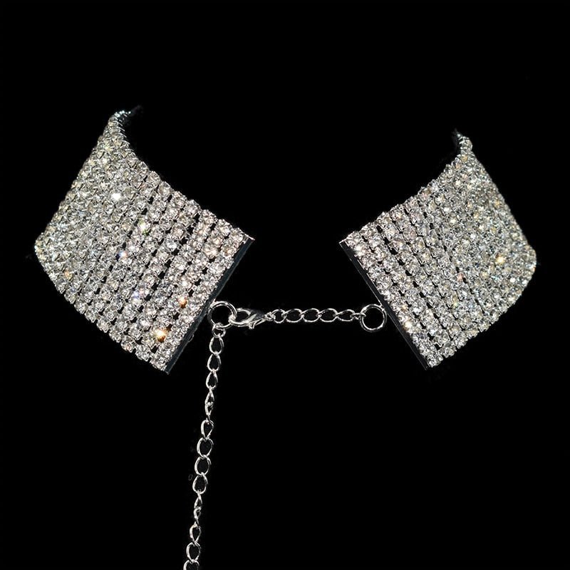 Gargantilha Chocker Strass Grossa