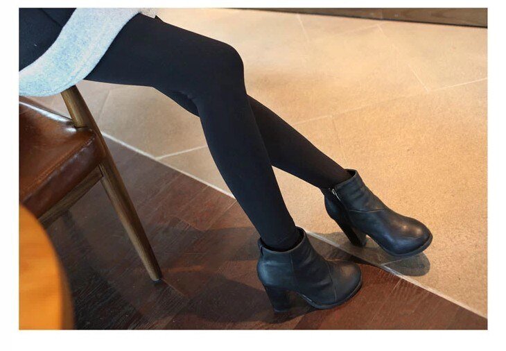 Legging Forrada Com Lã Preta