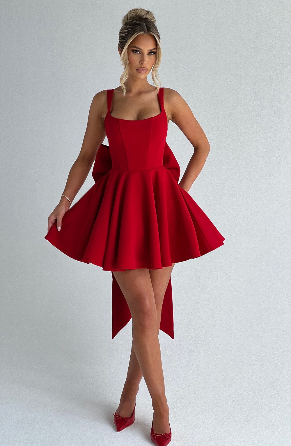 Vestido laço vermelho