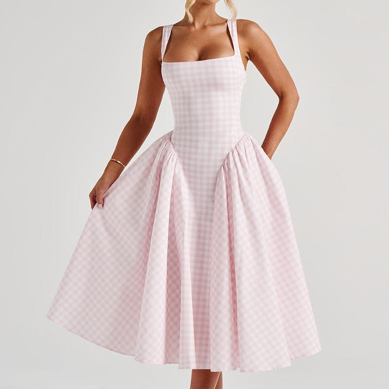Vestido Midi Xadrez