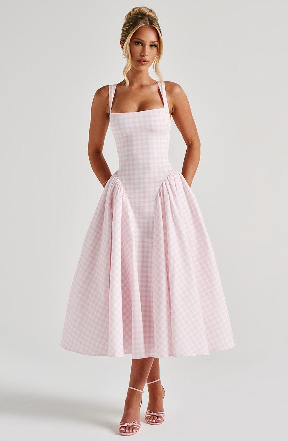 Vestido Midi Xadrez