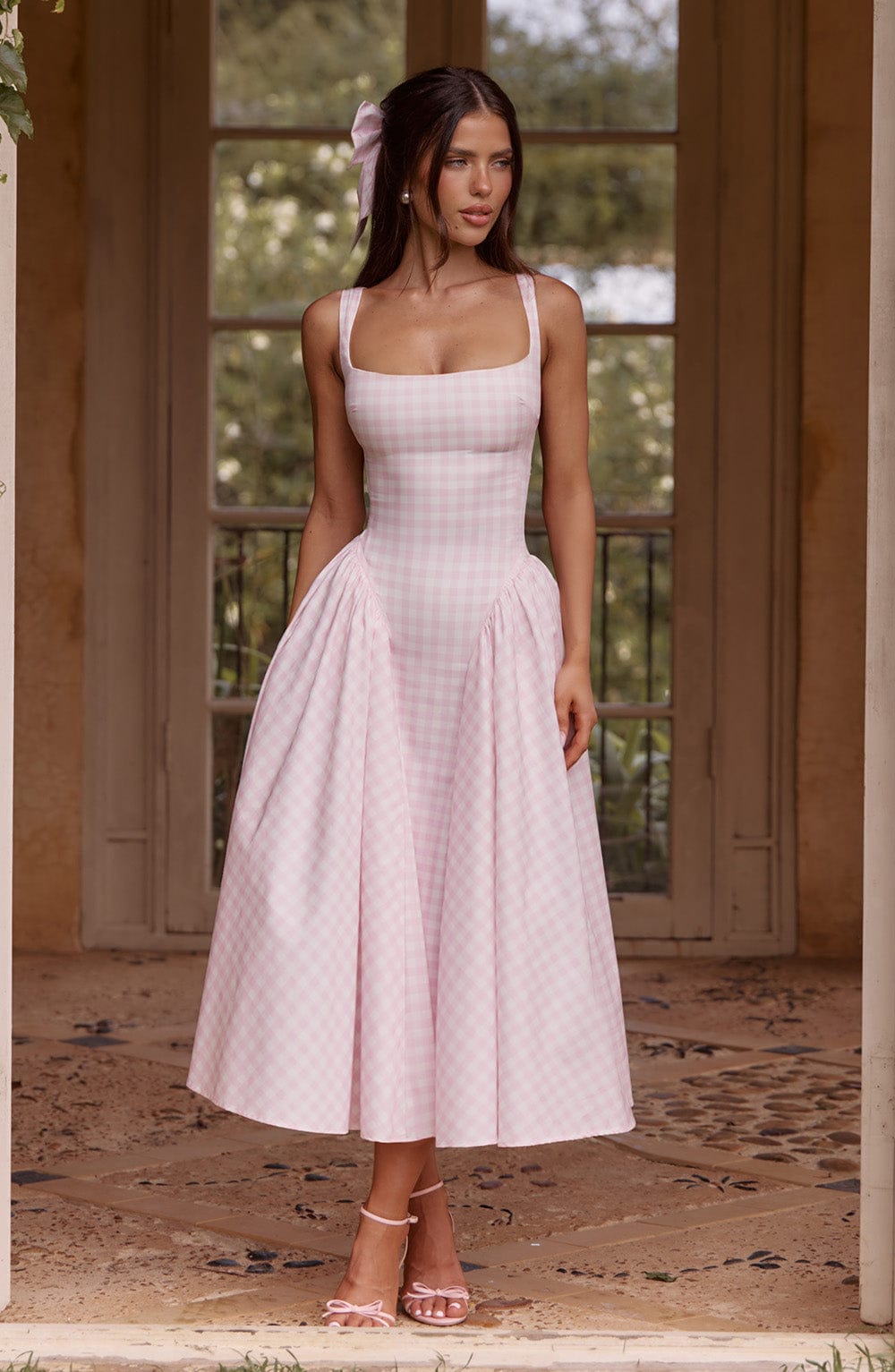 Vestido Midi Xadrez