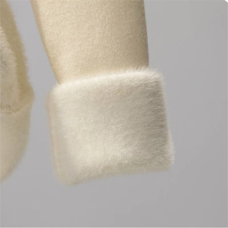 Sweater Peluciado Térmica Gola Alta