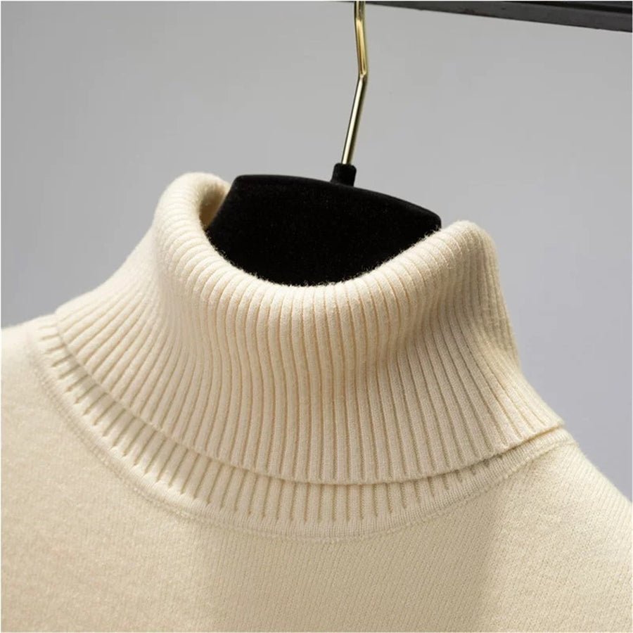 Sweater Peluciado Térmica Gola Alta
