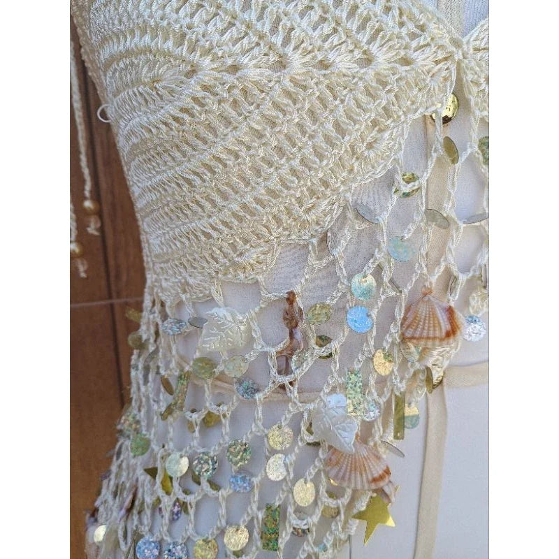 Top Sereia Crochet