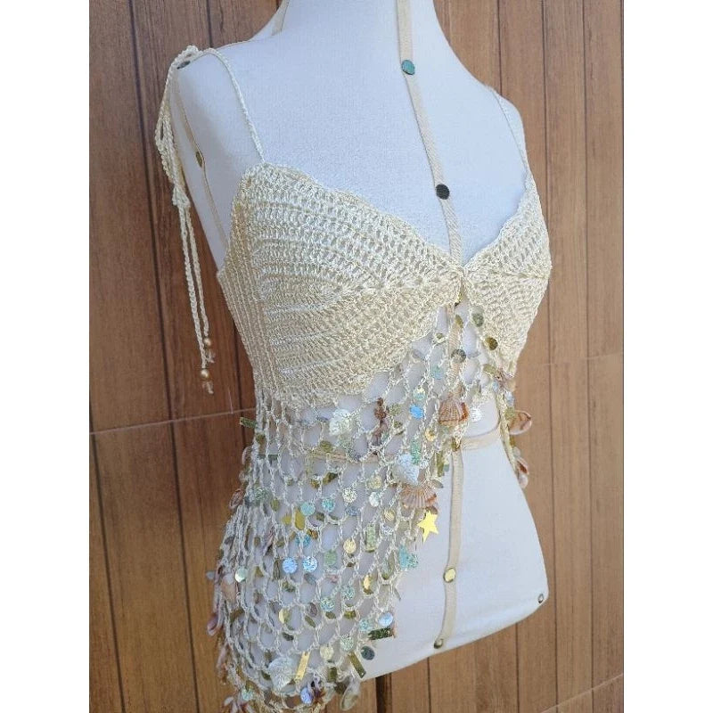 Top Sereia Crochet