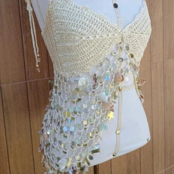 Top Sereia Crochet