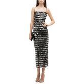 Vestido Midi de Paetês Brilhantes