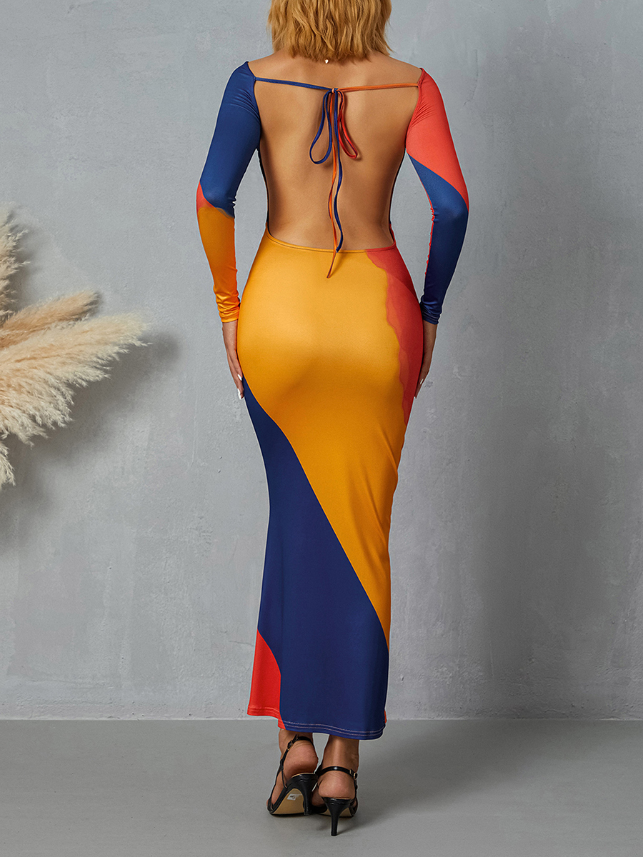 Vestido Longo Sem Costas