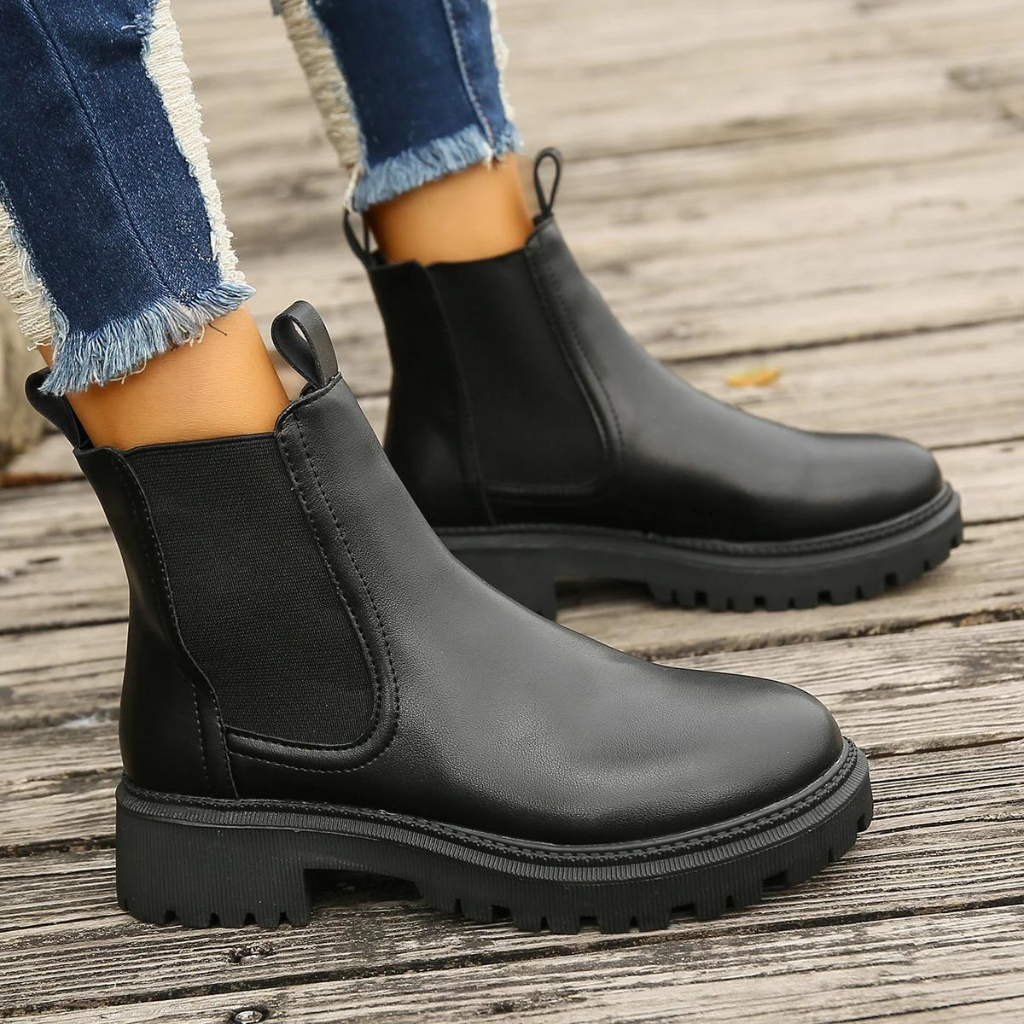 Bota Feminina de Couro Denise