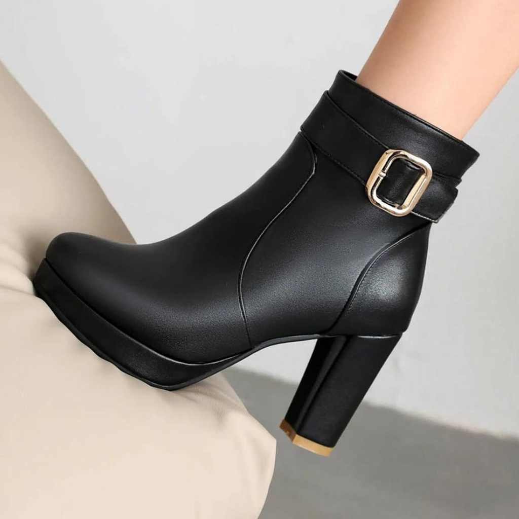 Bota Feminina de Couro Kayla