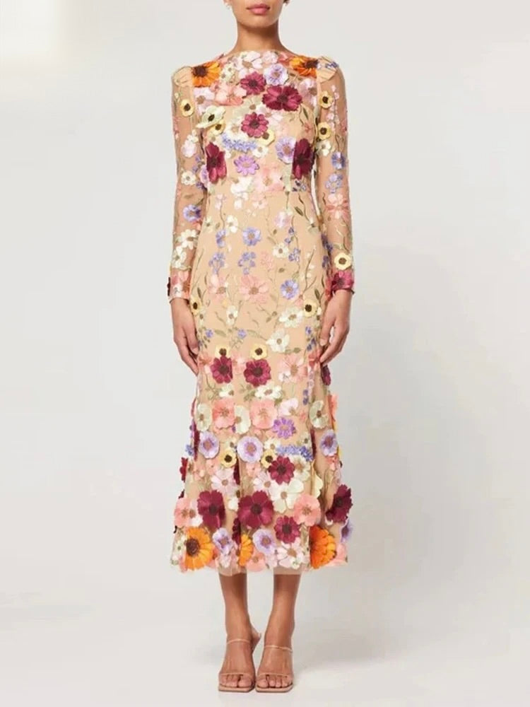 Vestido Longo Valentina Floral