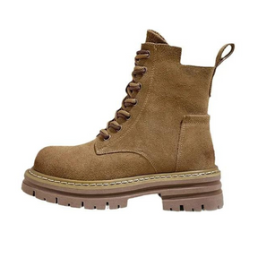Bota Feminina de Couro com Zíper