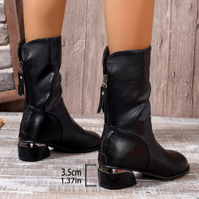 Bota Feminina de Couro Elise
