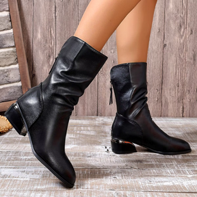 Bota Feminina de Couro Elise