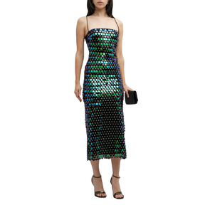 Vestido Midi de Paetês Brilhantes