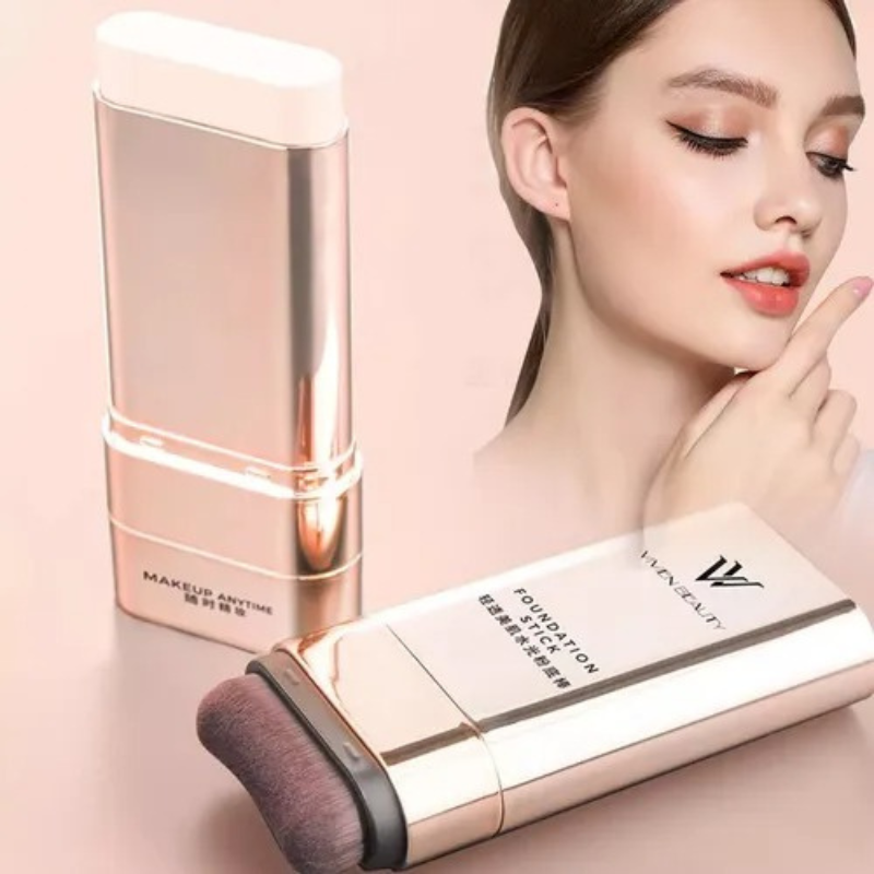 Base Stick Coreana 2 em 1 - Cobertura Impecável com Toque Natural