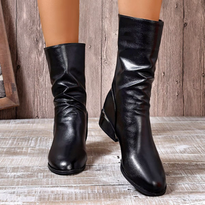 Bota Feminina de Couro Elise