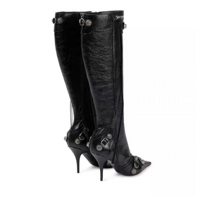 Bota Feminina de Couro Cano Longo Everly