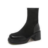 Bota Feminina de Couro com Salto Ladie