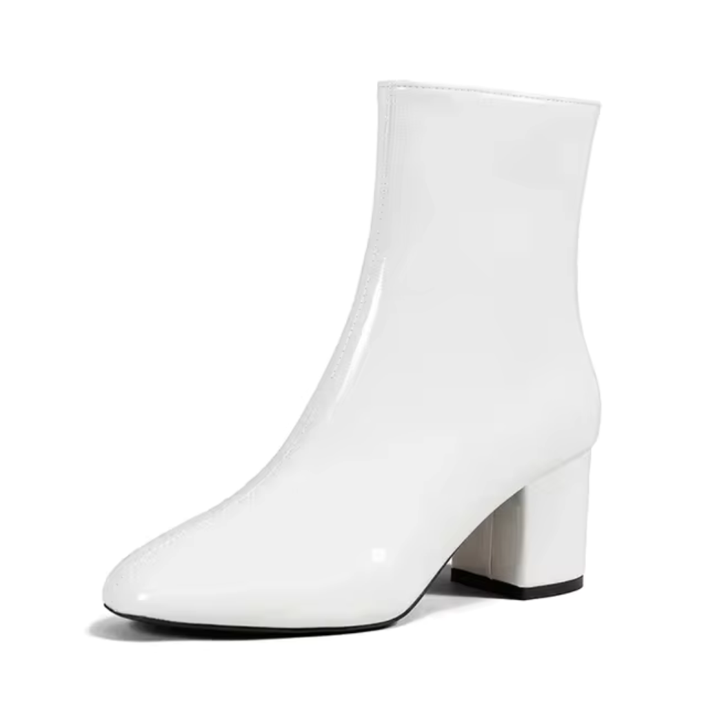 Bota Feminina de Couro Bico Fino Loren