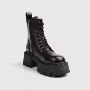 Bota Feminina Coturno Salto Grosso Queen