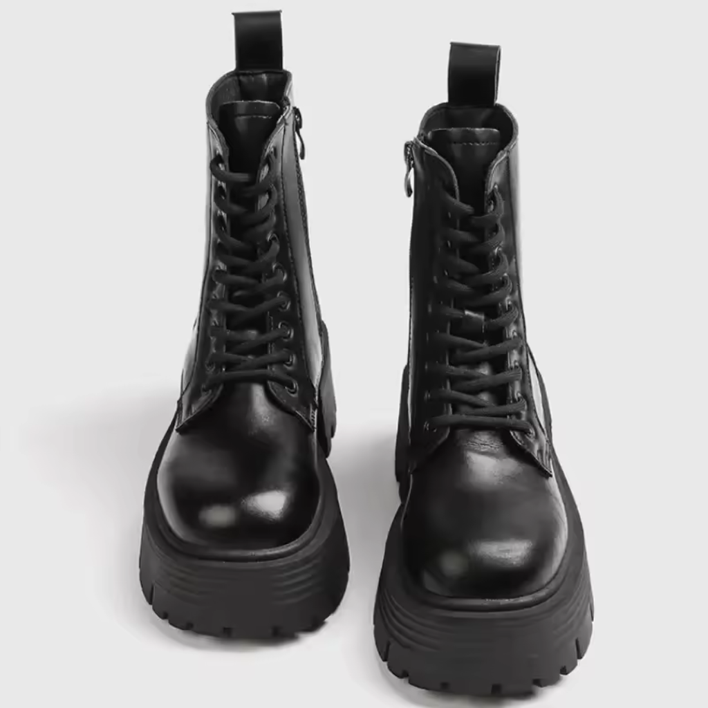 Bota Feminina Coturno Salto Grosso Queen