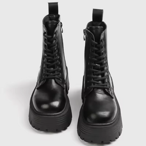 Bota Feminina Coturno Salto Grosso Queen