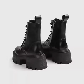Bota Feminina Coturno Salto Grosso Queen