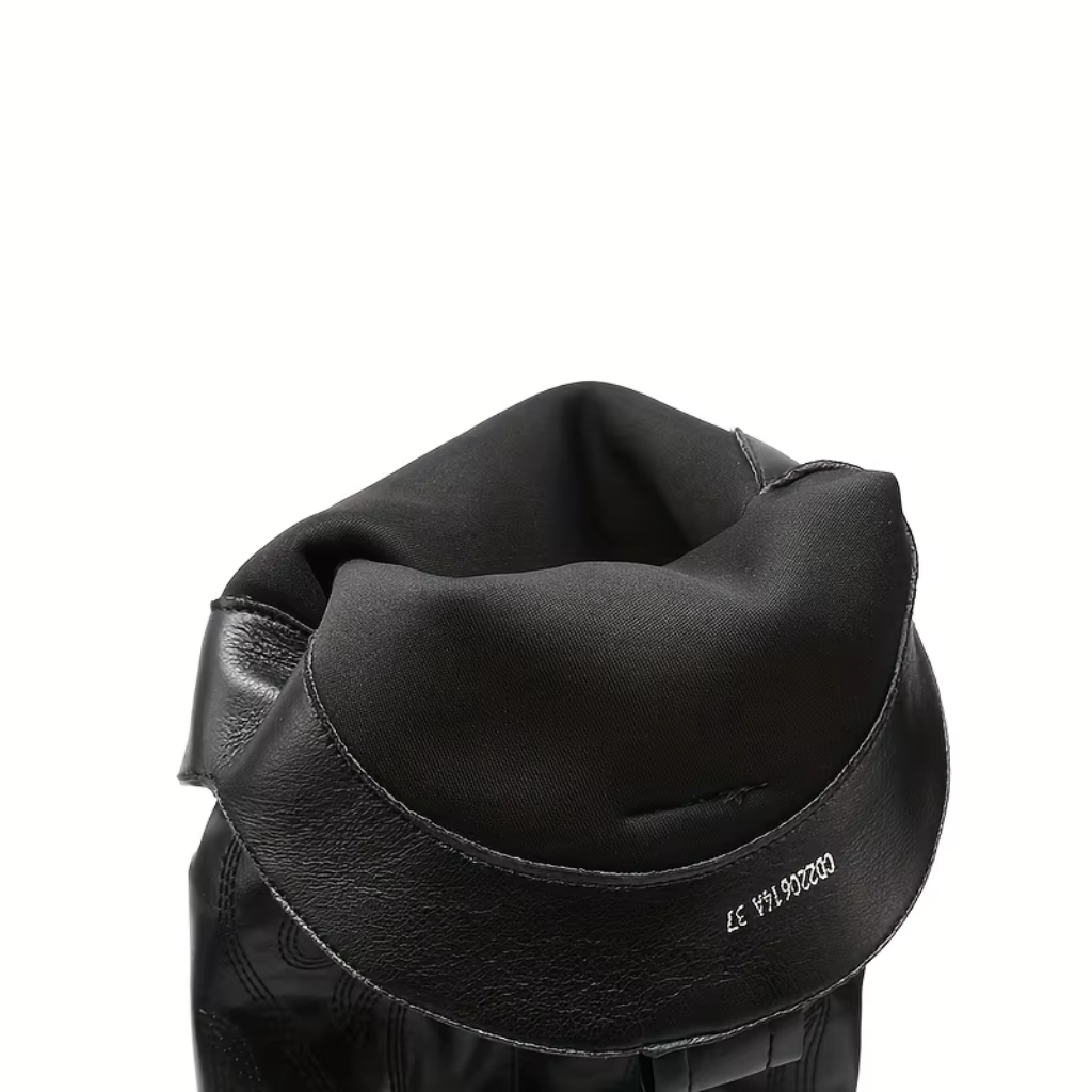 Bota Feminina Texana Preta Cano Longo