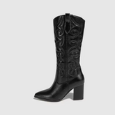 Bota Feminina Texana Vintage Bordada
