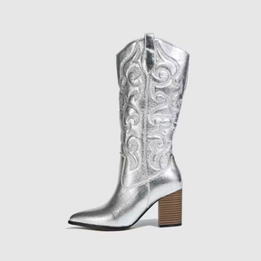 Bota Feminina Texana Vintage Bordada