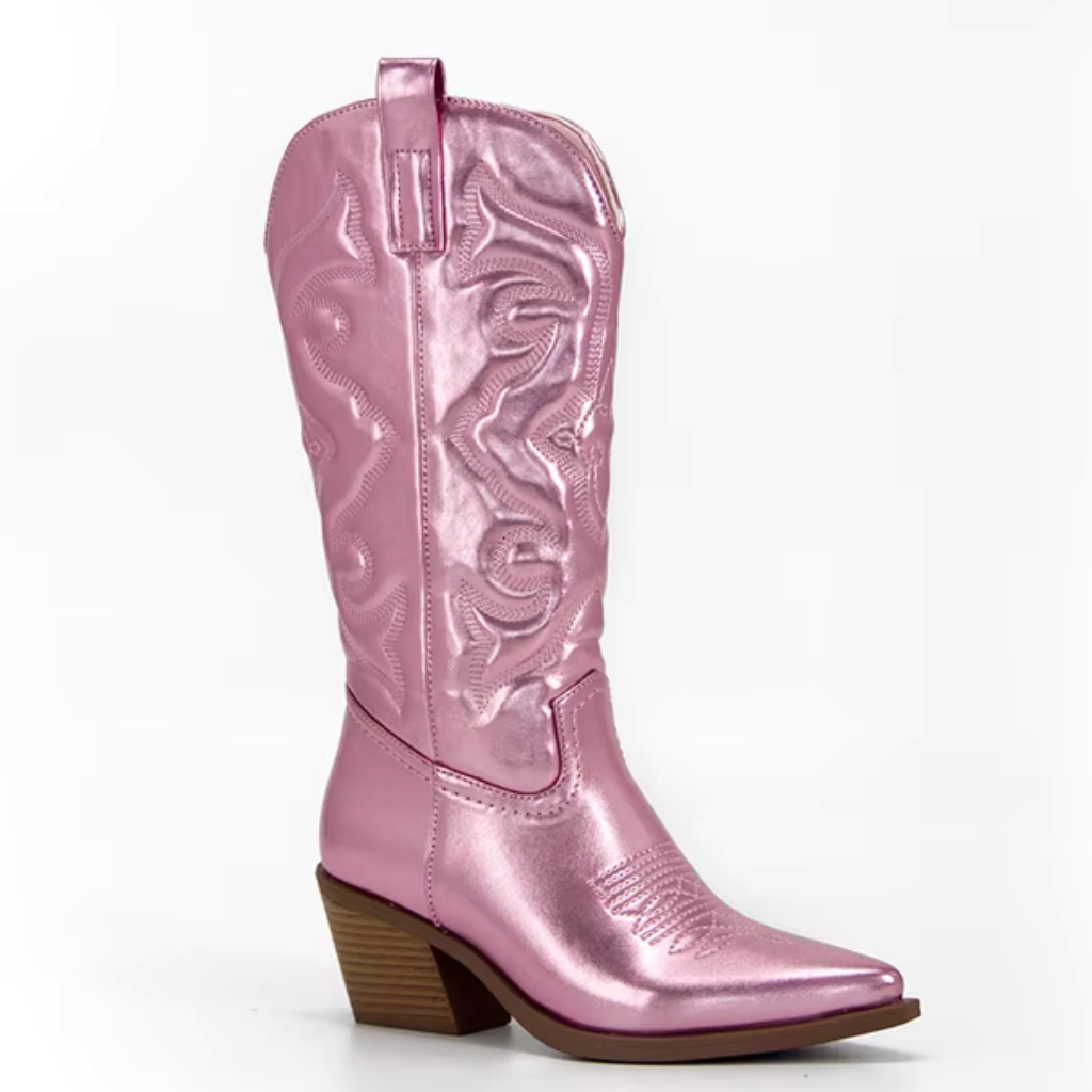 Bota Feminina de Couro Country