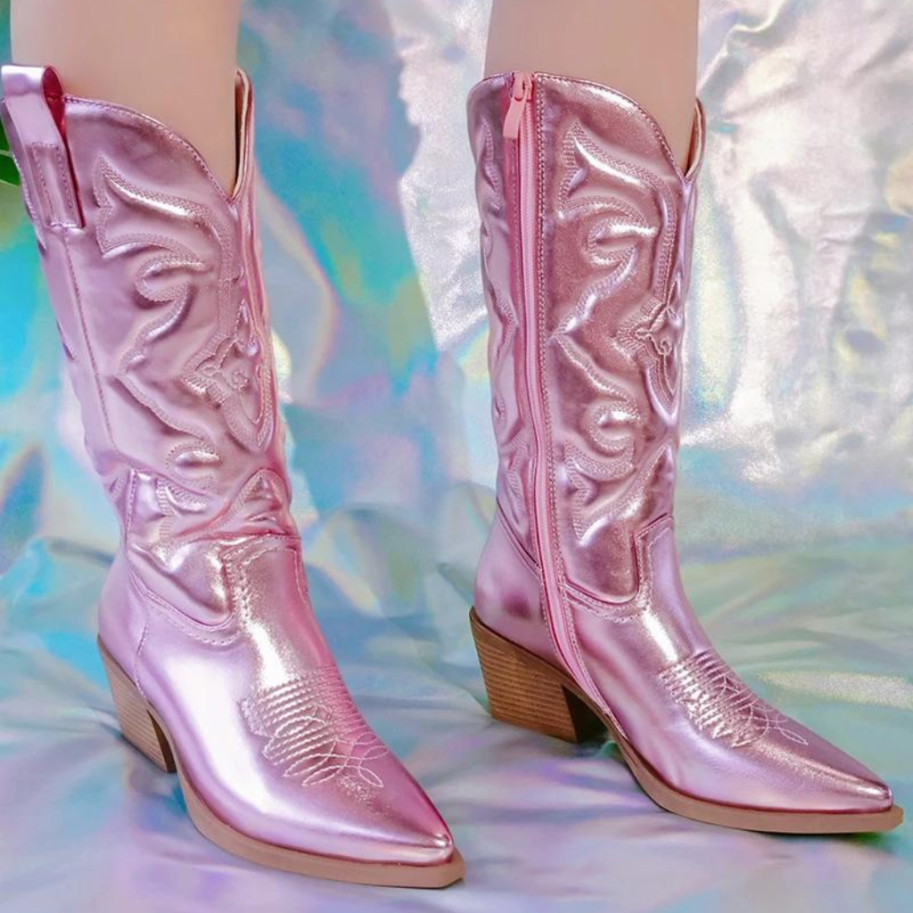 Bota Feminina de Couro Country