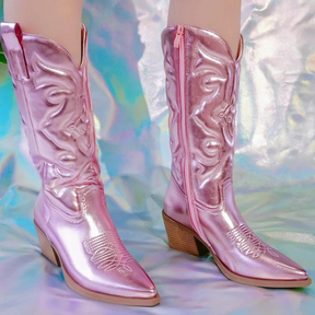 Bota Feminina de Couro Country