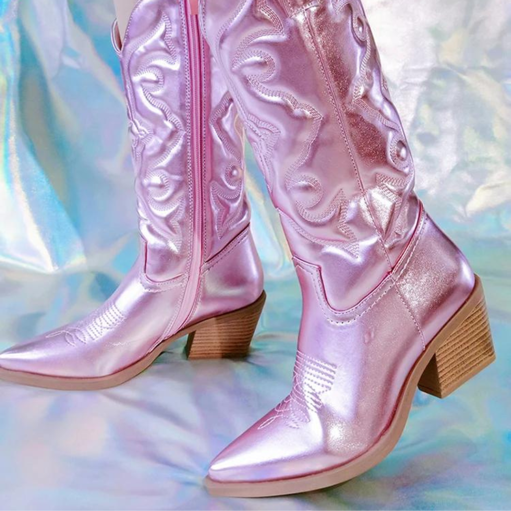 Bota Feminina de Couro Country