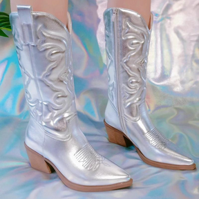 Bota Feminina de Couro Country