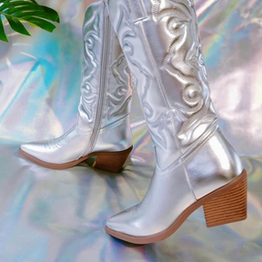 Bota Feminina de Couro Country