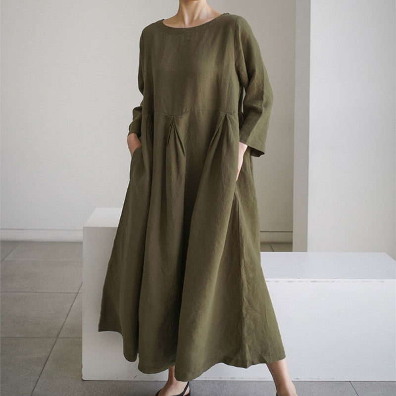 Vestido Longo Linho Verão