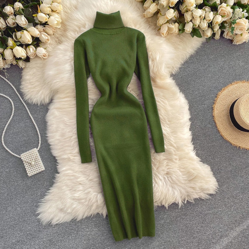 Vestido Midi Camila Tricô