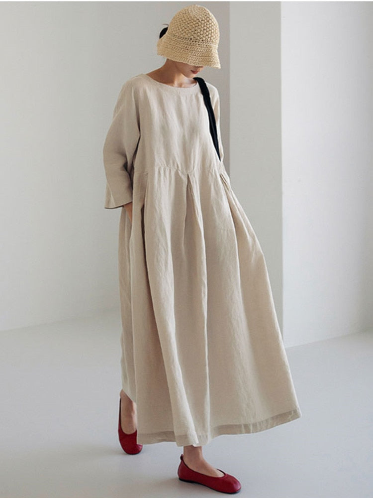 Vestido Longo Linho Verão
